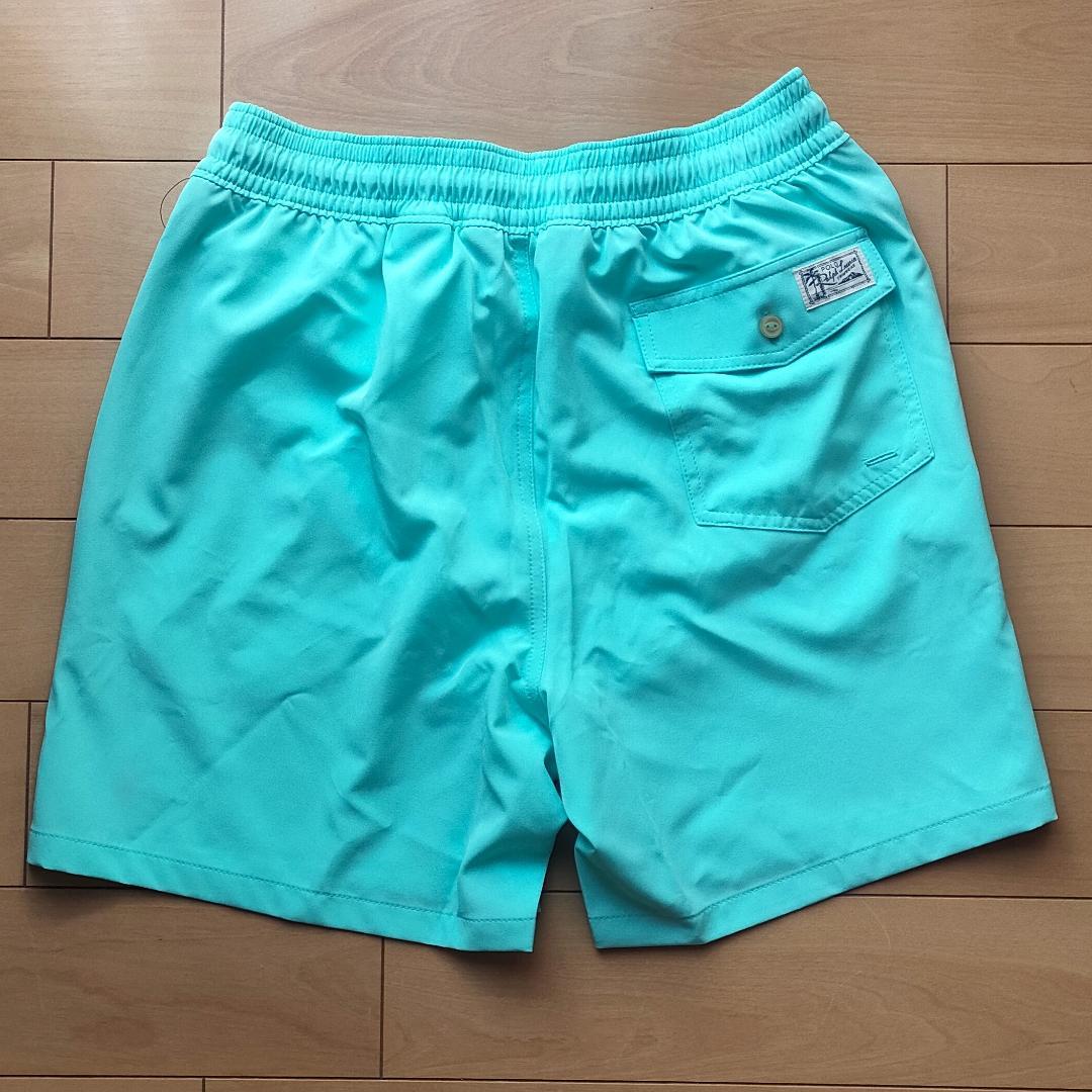【新品】ラルフローレン Sサイズ メンズ水着 スイムトランクス ライトブルー