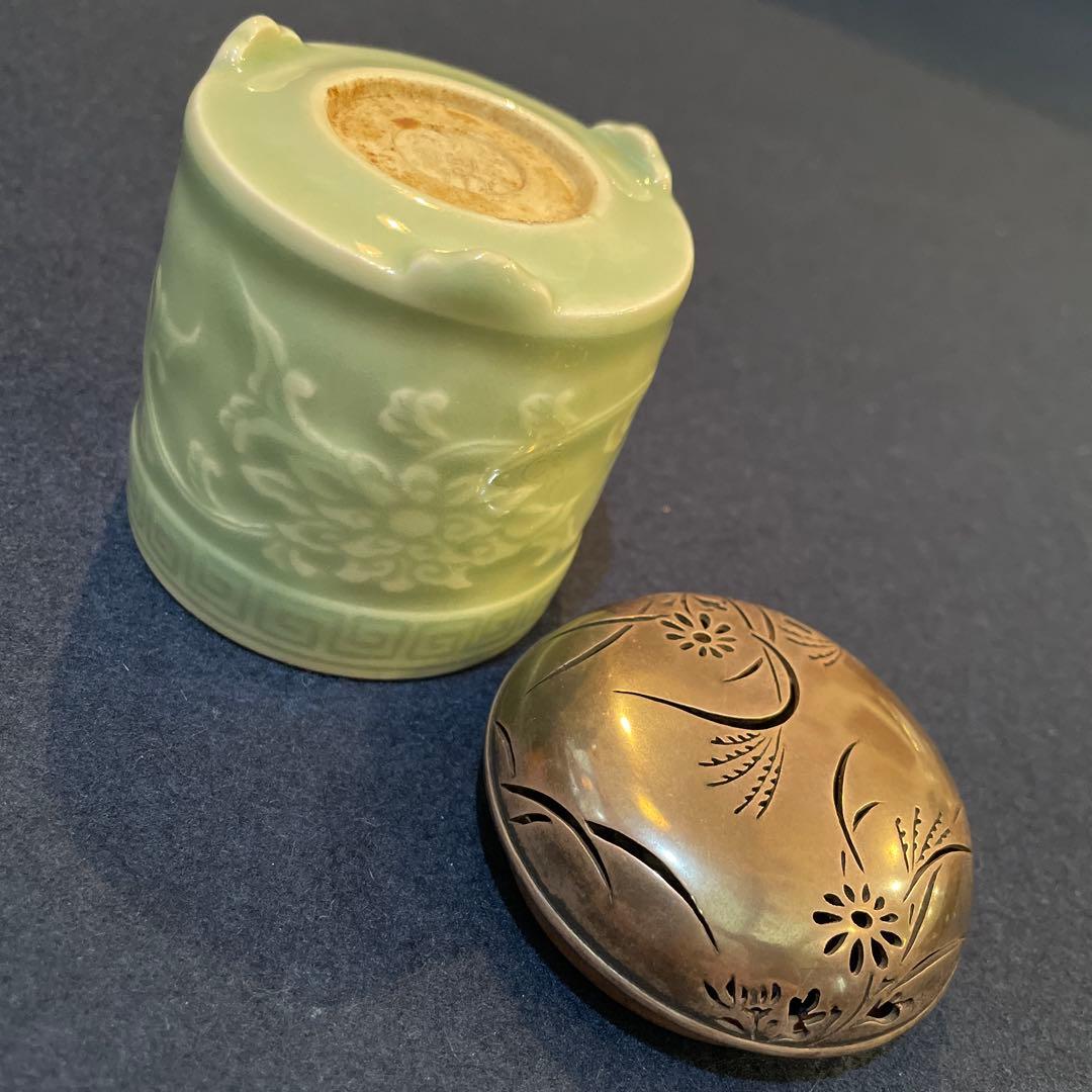 「千家十職」14代【永楽善五郎(得全)】(作) 、【中川浄益】造り『銀火屋香炉』