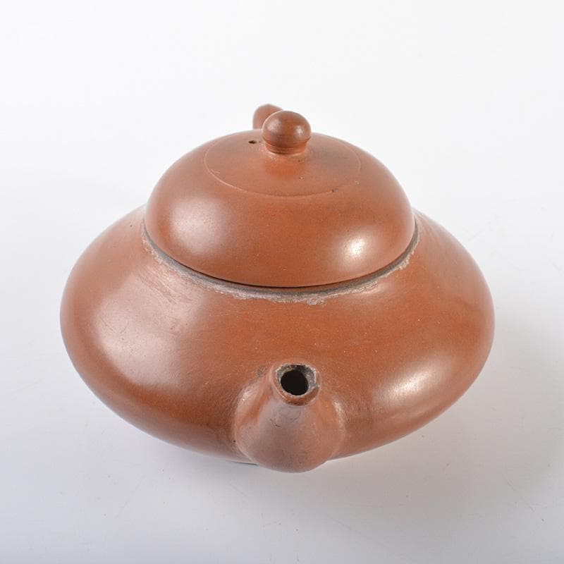 中国　紫砂　朱泥　急須　茶壷　V　R6304