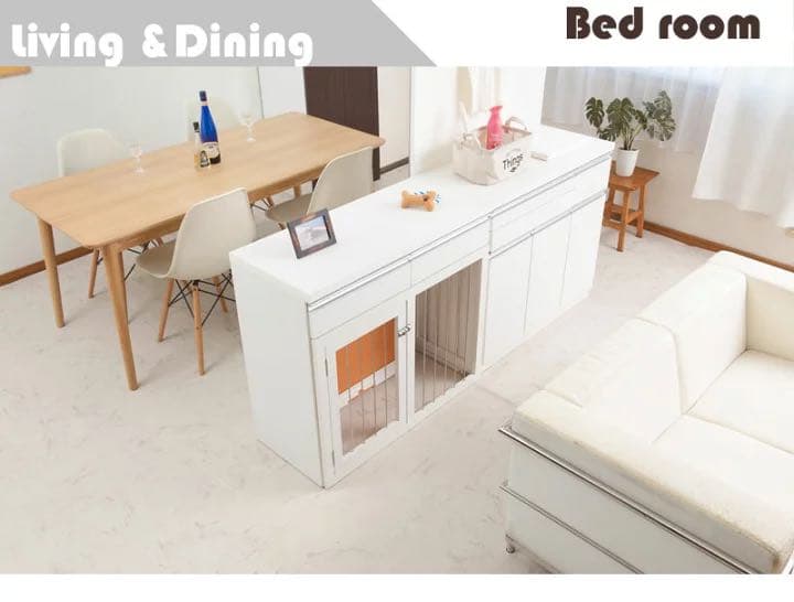 省スペース収納付きスライド型ケージ