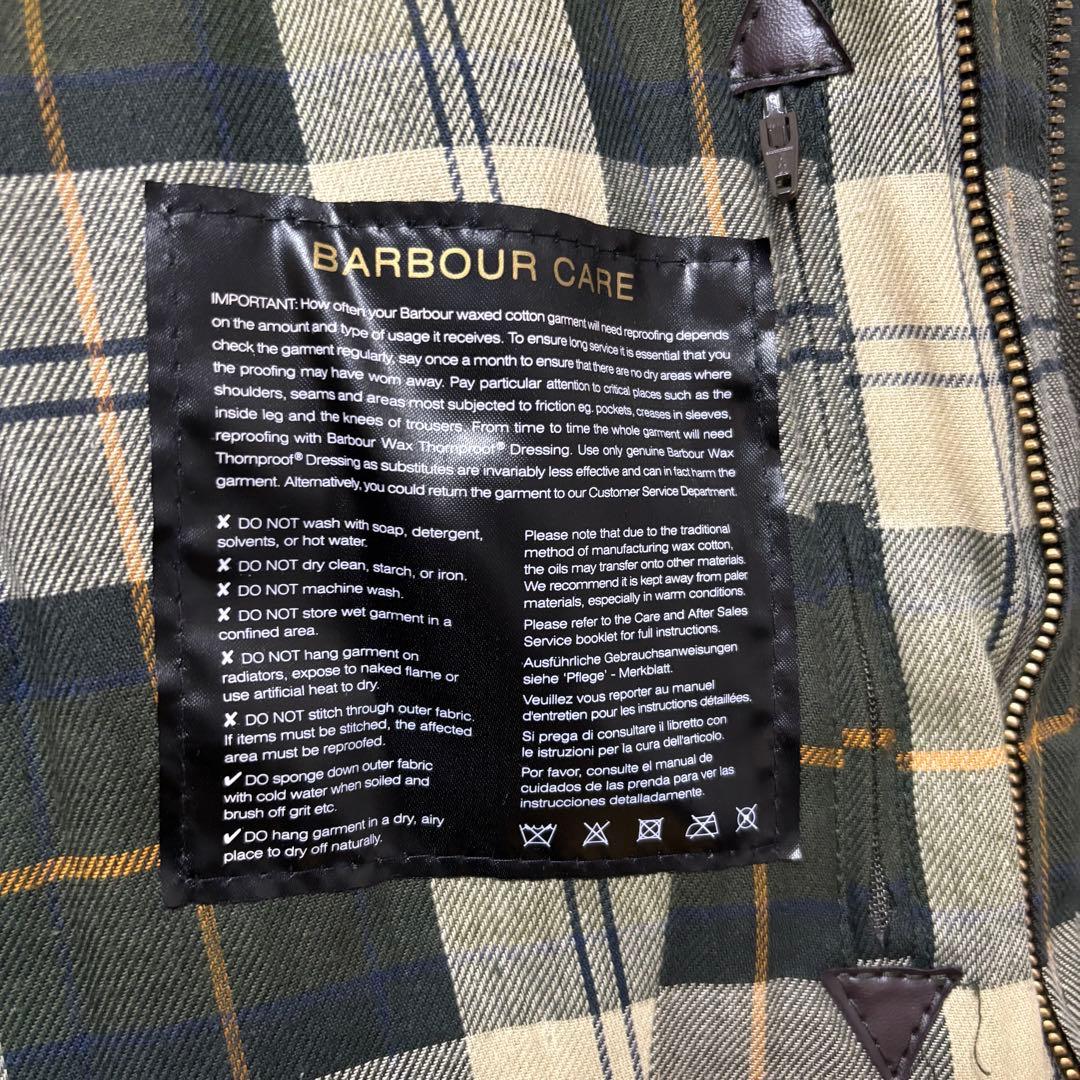 極美品 バブアー ビデイル ビードネル セージグリーン S
