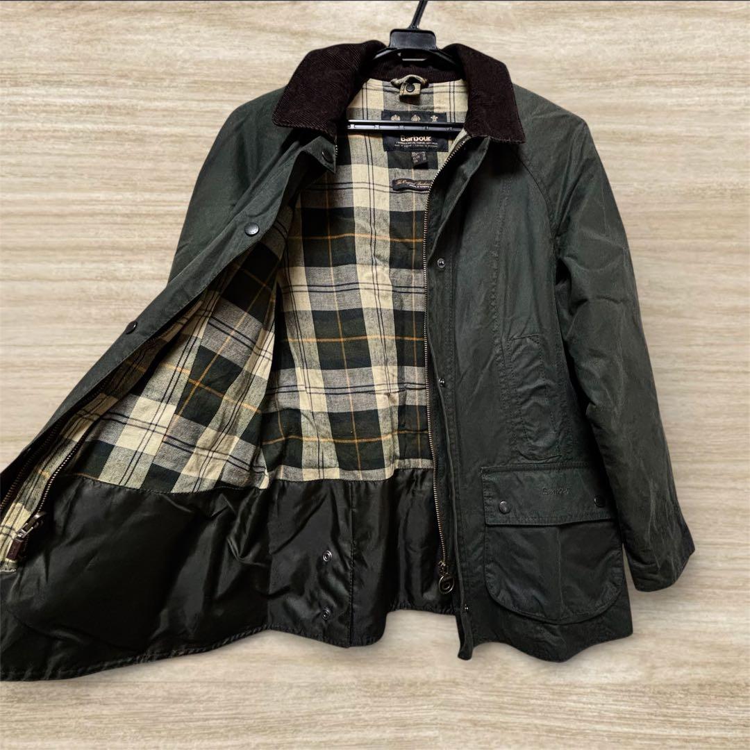 極美品 バブアー ビデイル ビードネル セージグリーン S