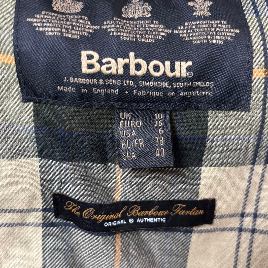 極美品 バブアー ビデイル ビードネル セージグリーン S