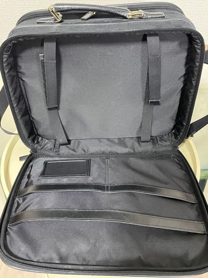 グッチ GUCCI 2wayビジネスバッグ ggキャンバス黒 0190423