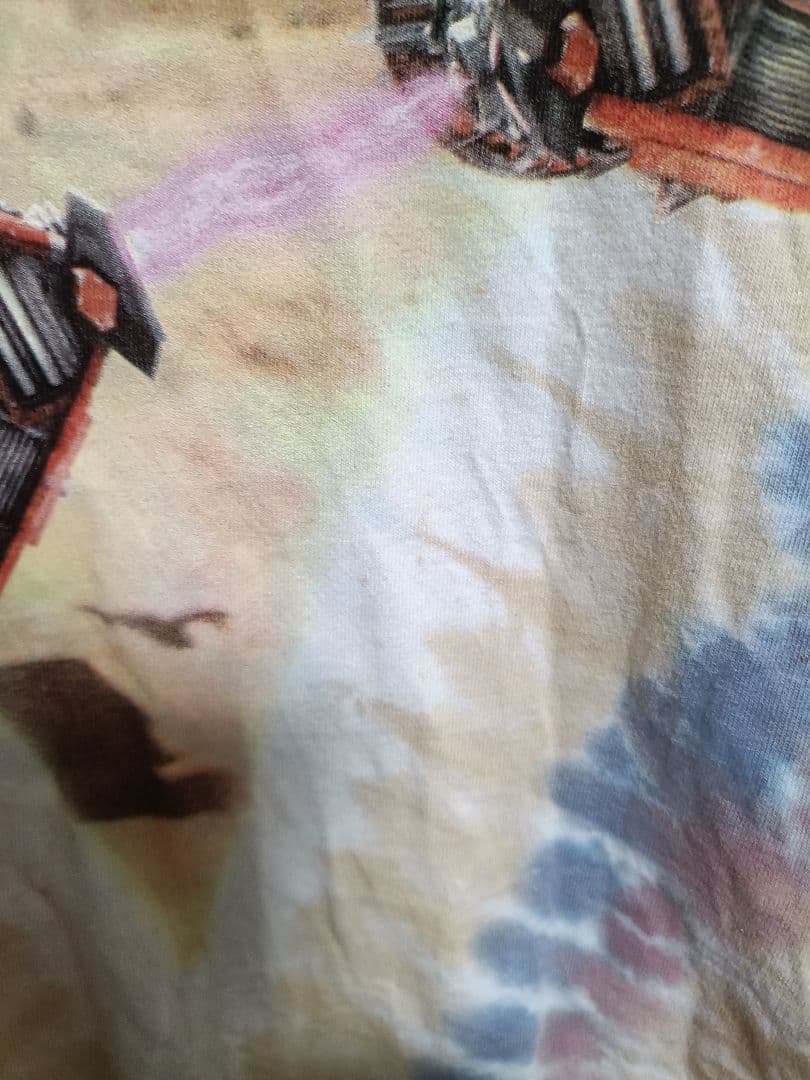 訳あり　スターウォーズ 　リキッドブルー 半袖Tシャツ タイダイ柄