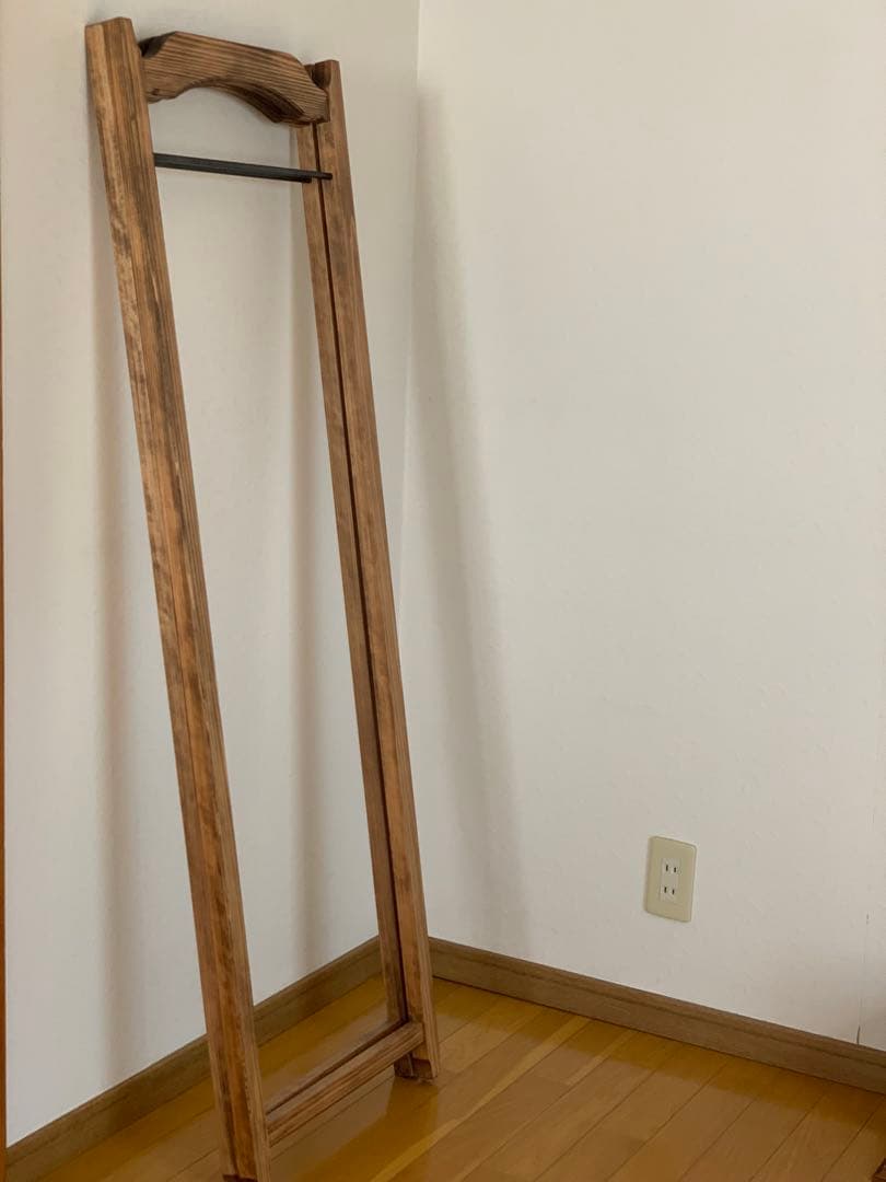 【洋書スタイル】木とアイアンのアンティークハンガーラック