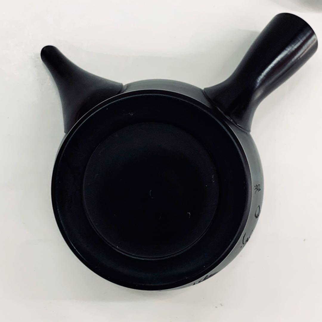 【茶注26    黒泥　松彫　研ぎ出し】榊原賢治　共箱