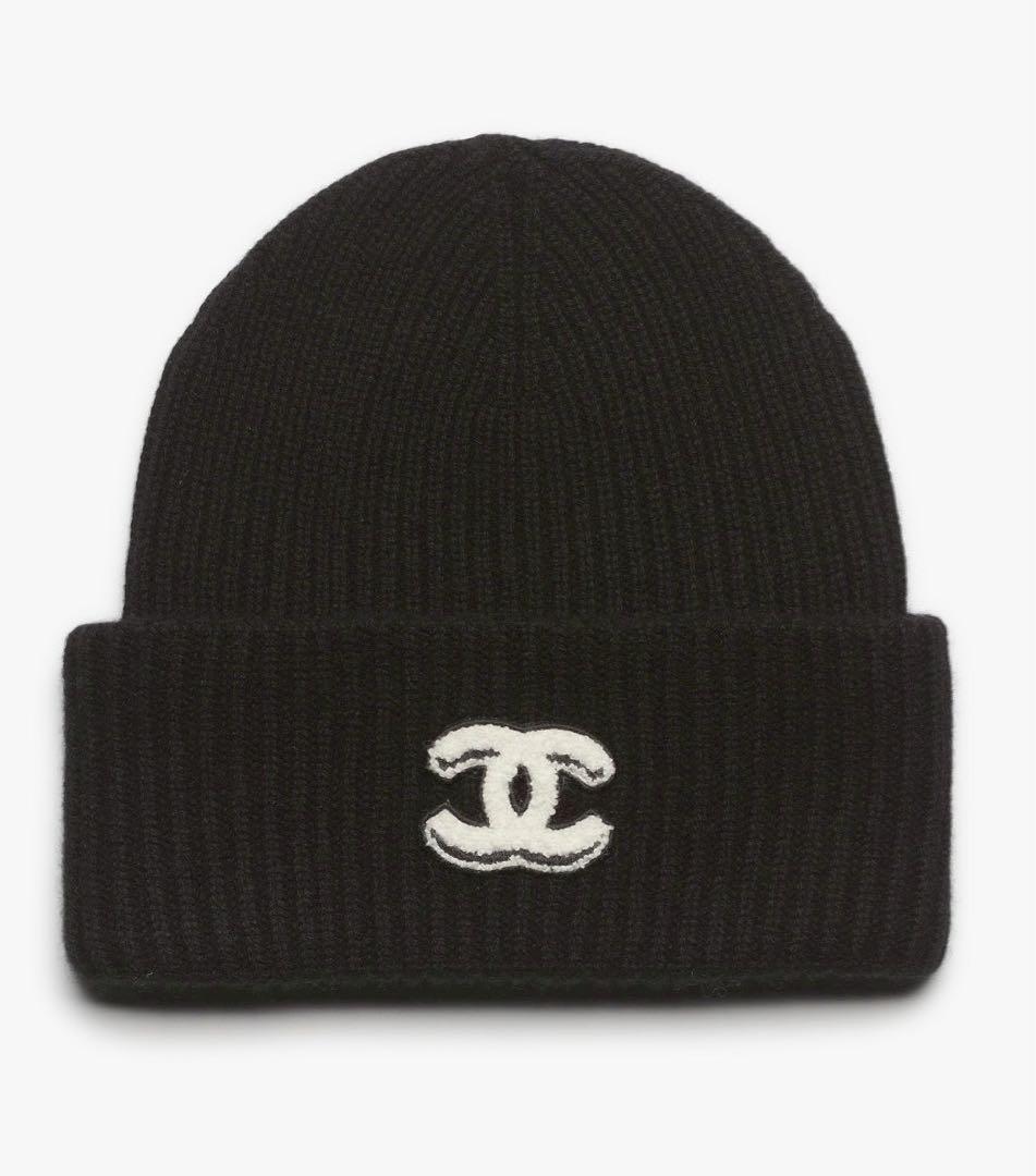 新品未使用 chanel25B 新作 本物 ココマーク ニット帽黒 最終お値下げ