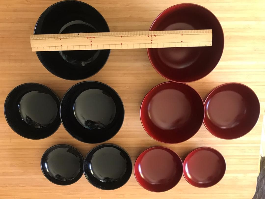 漆器の皿セット 応量器