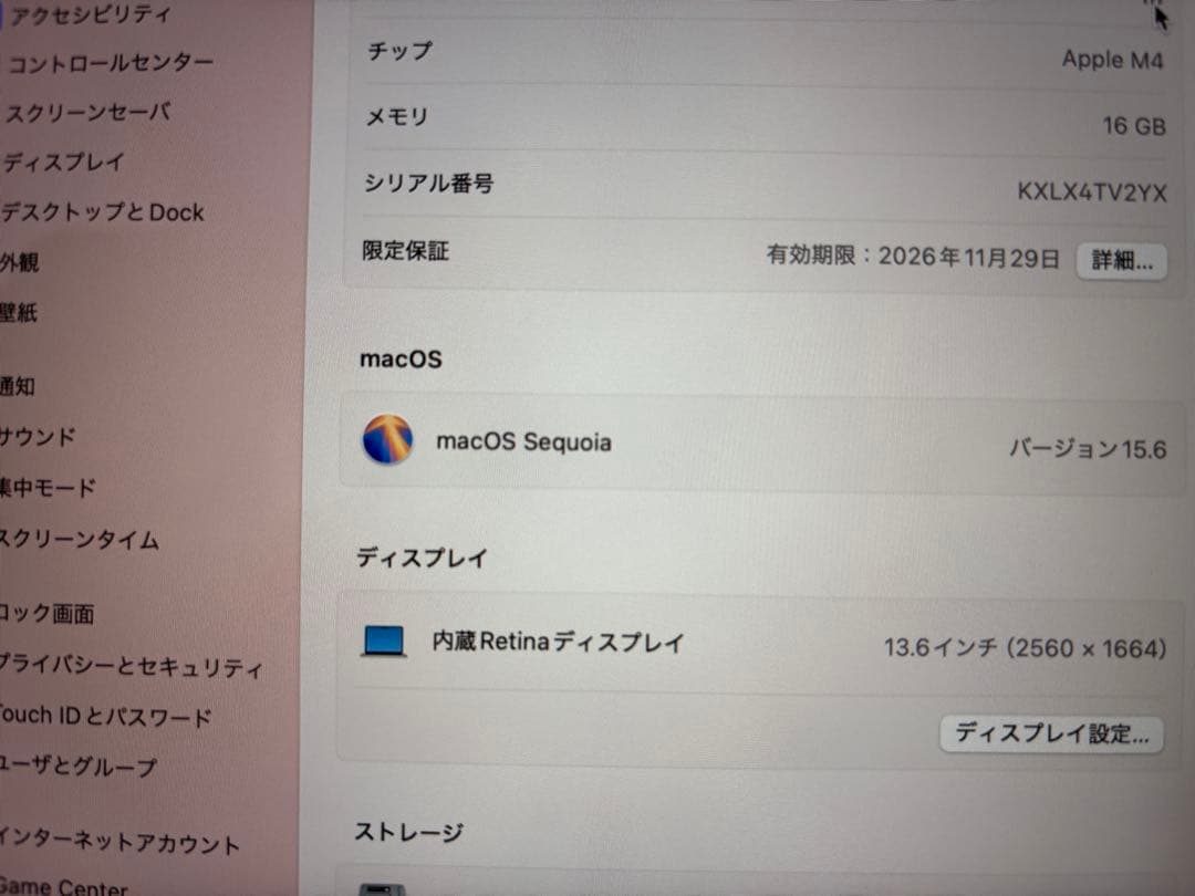 【美品匿名】本日限定価格。MacBook Air m4 スカイブルー13インチ