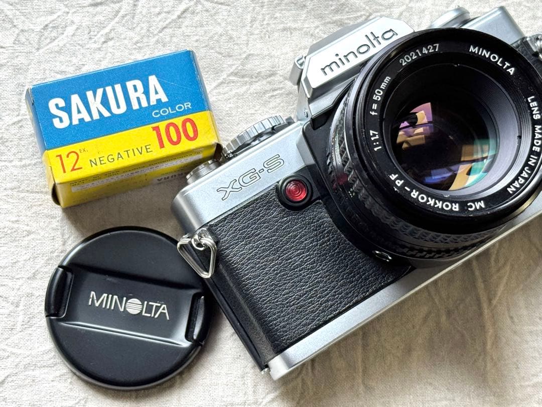 ⌘完動品！ モルト交換済み！ 作例あり MINOLTA XG-S⌘
