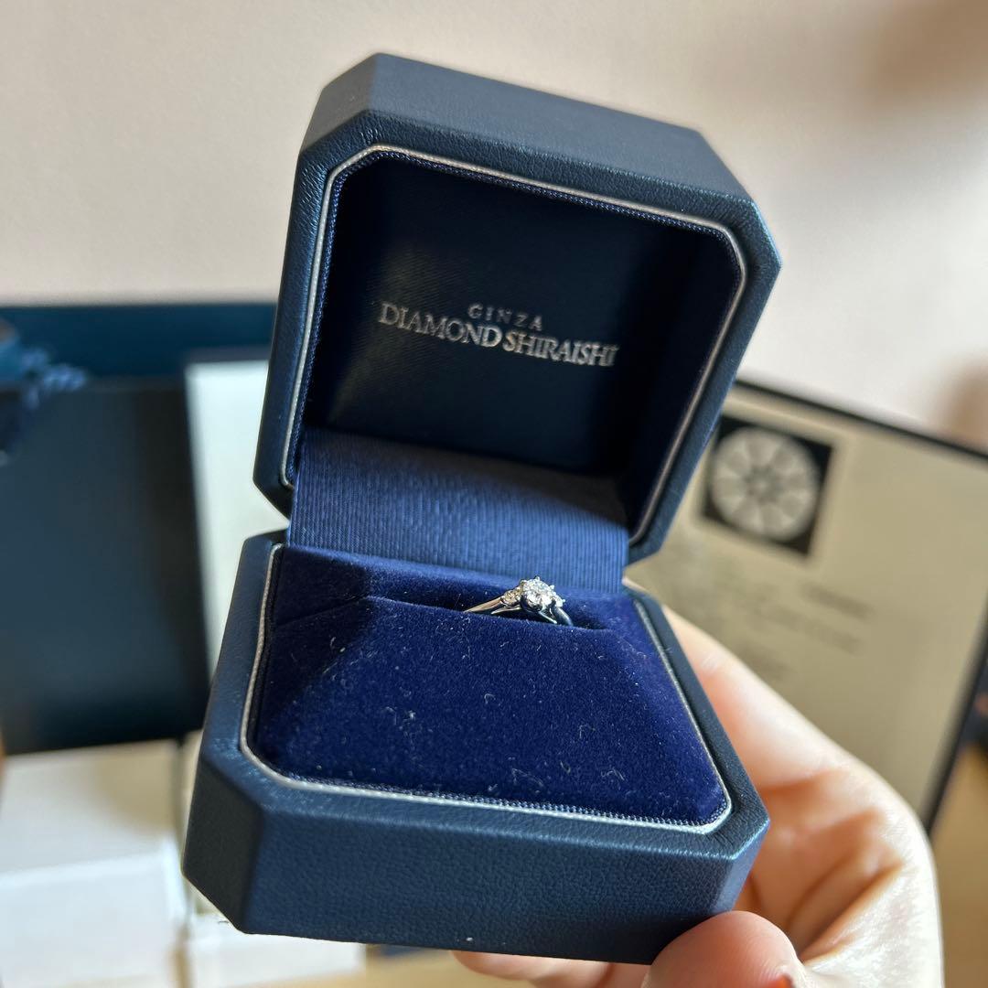 【0.231ct】【未使用】ダイヤモンドシライシ婚約指輪