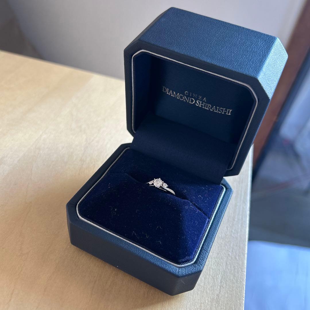 【0.231ct】【未使用】ダイヤモンドシライシ婚約指輪