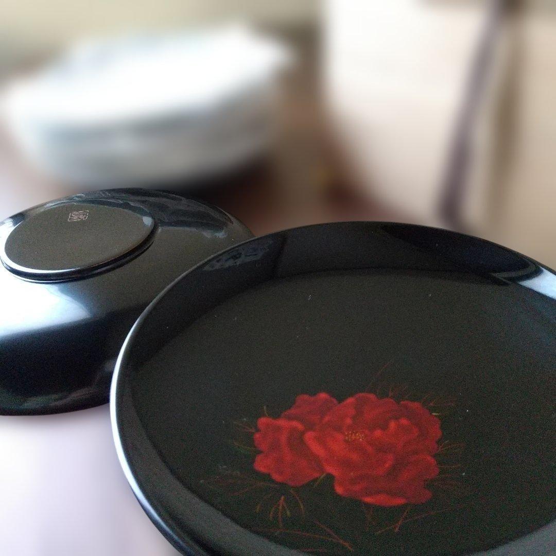 漆器 銘々皿 五客 桐箱入り