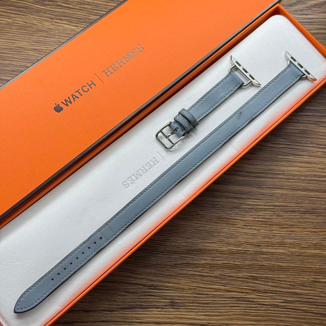 2801 Apple Watch エルメス　ブルーラン　ドゥブルトゥール　二重