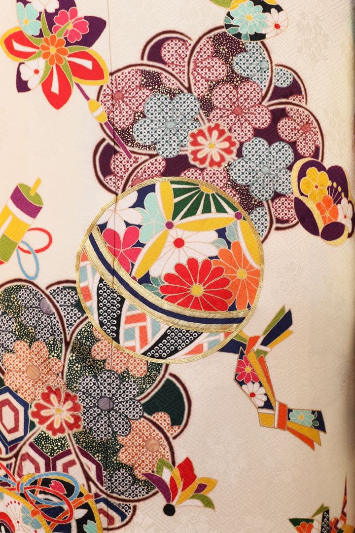 ☆最終値下げ☆アイボリー 振袖 フルセット 袴 髪飾り バッグ 草履付き