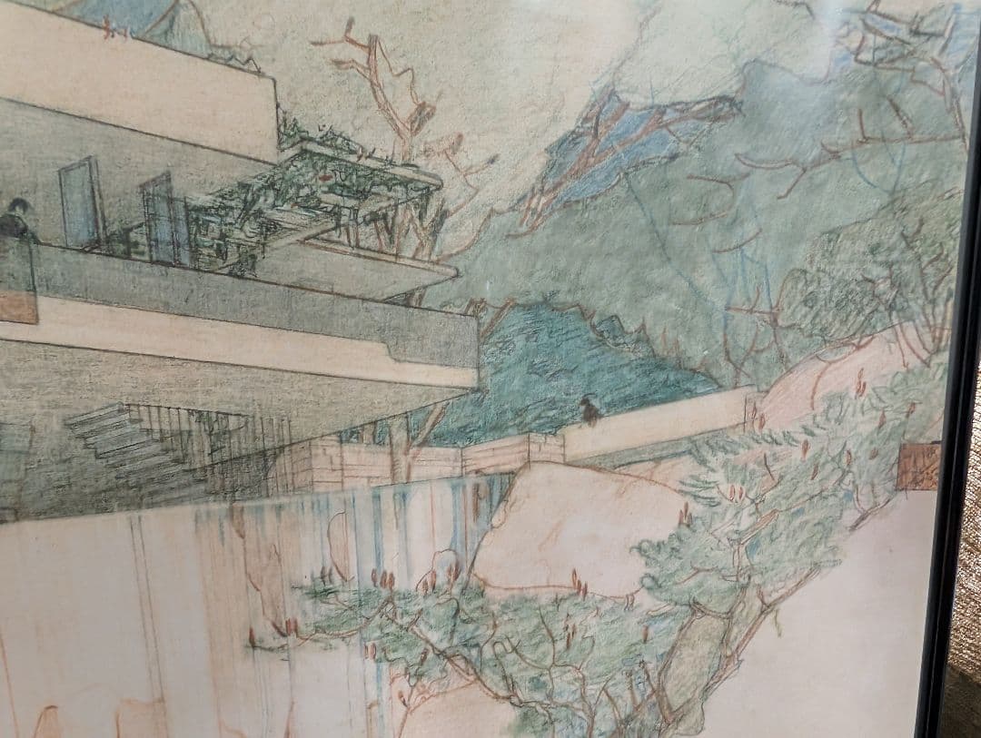 絶版希少ビンテージポスター フランクロイドライト展 1994年 NY近代美術館