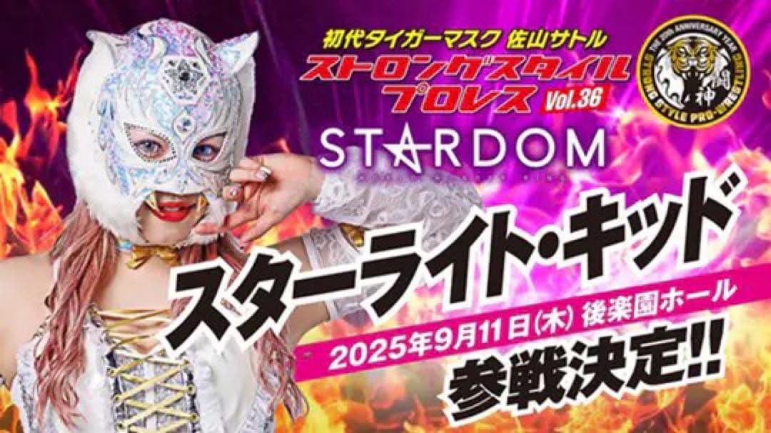 【希少】スターライト キッド プロレス マスク 初代タイガーマスク SLKモデル
