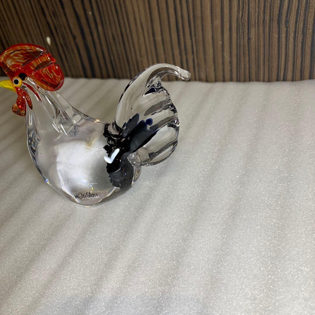 レトロ MultiGlass マルティグラス ガラス細工　鳥、羊、猿セット