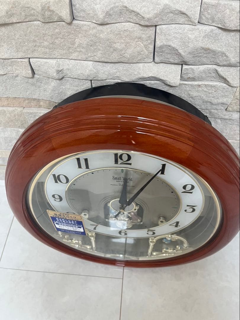 ✦希少✦RHYTHM　からくり時計　掛時計 　スモールワールド　4MY623RB