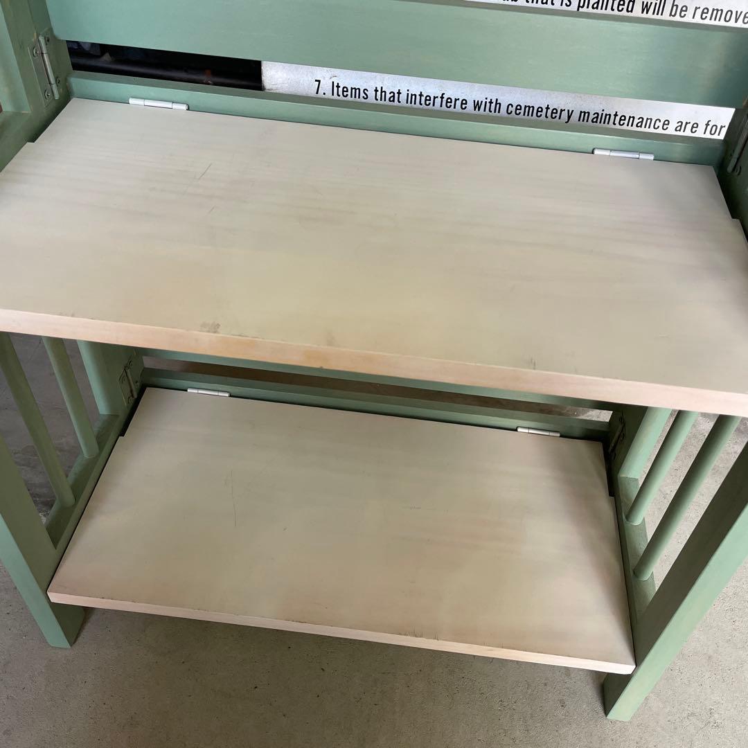 折り畳み 木製 シェルフ ウッド ラック WOOD くすみカラー ハンドメイド