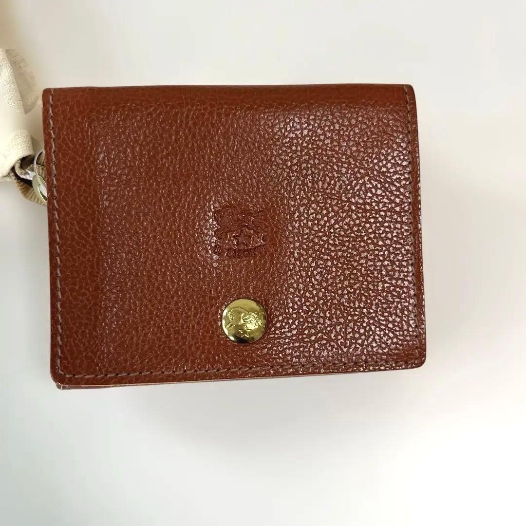 新品 イルビゾンテ 財布 折り財布 スナップ レザー　牛革　未使用