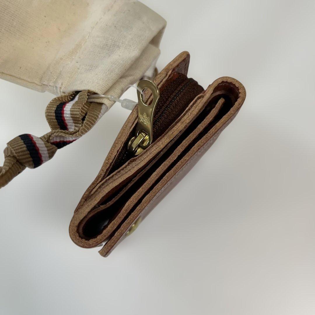 新品 イルビゾンテ 財布 折り財布 スナップ レザー　牛革　未使用