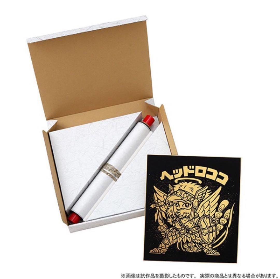 ビックリマン色紙掛軸　ヘッドロココ　金箔23K純金使用　掛け軸　新品未開封品