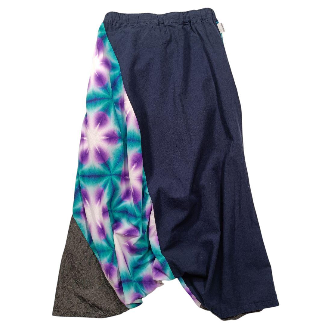 sousou ソウソウ たばた絞 伊勢木綿 20/20 麻混 富士 雪花 花菖蒲