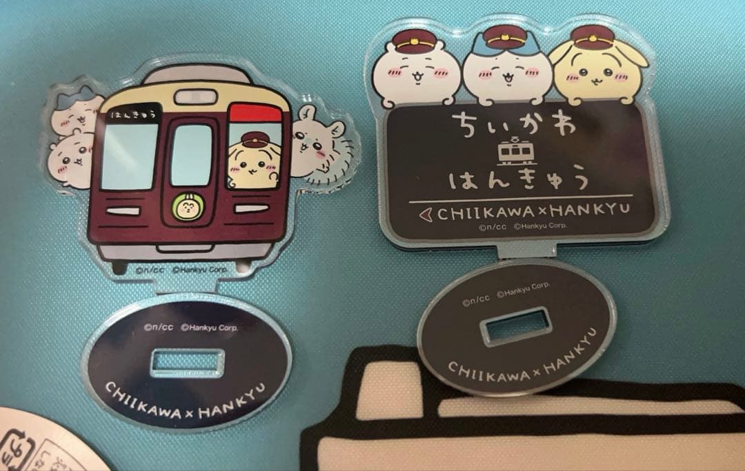 阪急電車なマスコット3匹・トレーディングアクスタ2つ 【24時間以内発送】