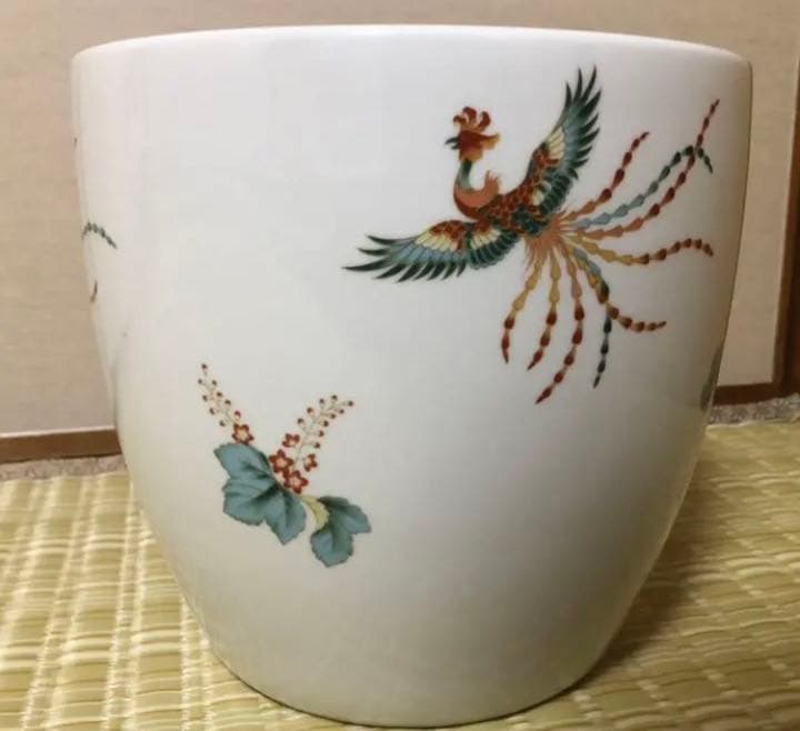 オールドノリタケ　月桂樹日陶印　鳳凰　火鉢