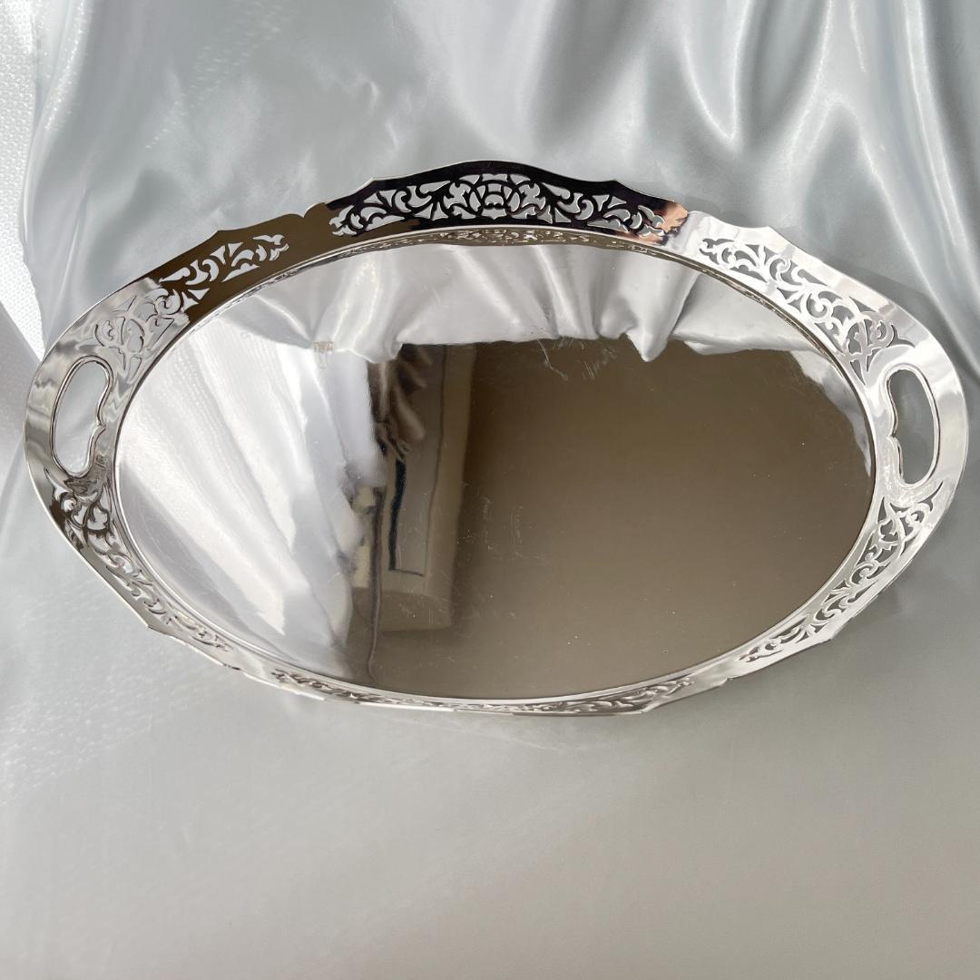 【e Heath & Co】 アールヌーボー 透かしのトレー 46cm