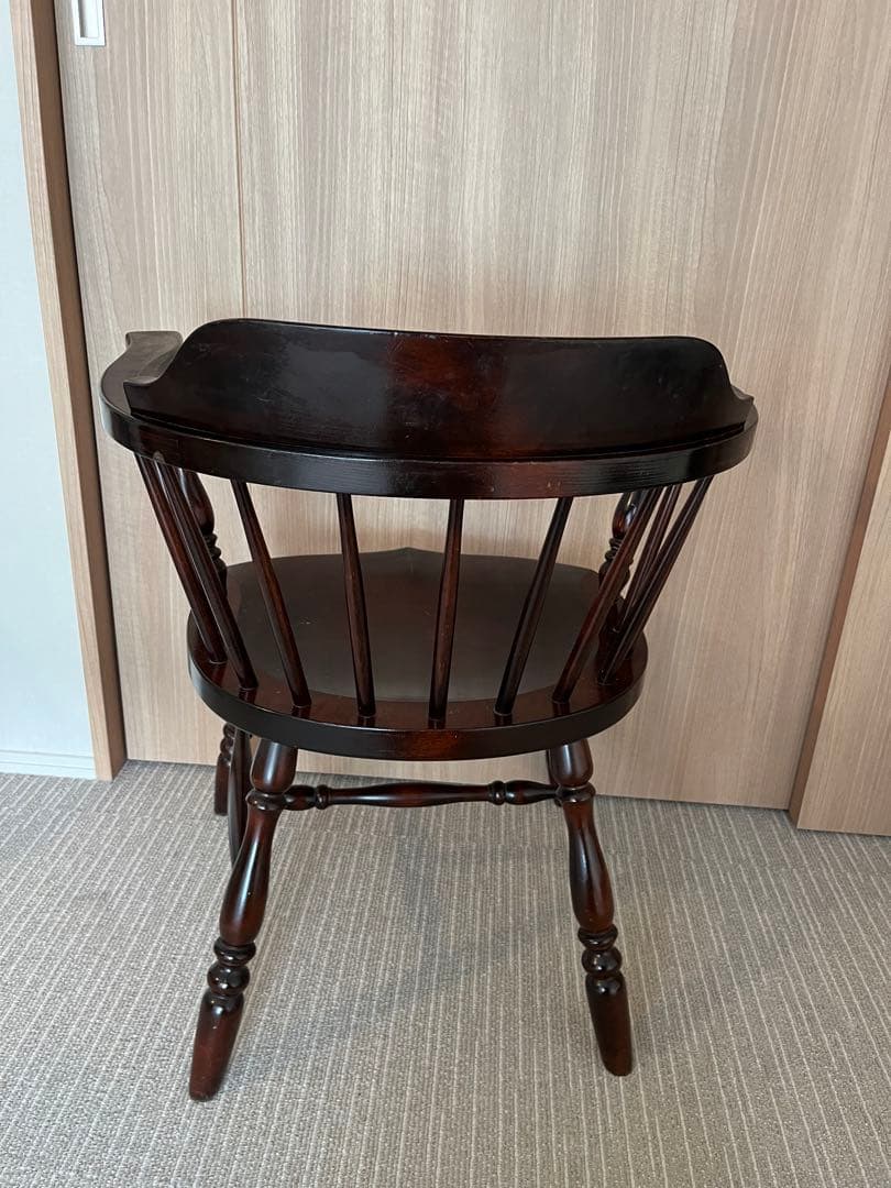 【松本民芸家具】キャプテンチェア　ダークブラウン和製ビンテージ