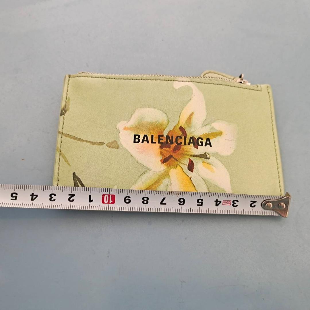 最終割引　BALENCIAGA ユリ柄 ミニ財布　パース