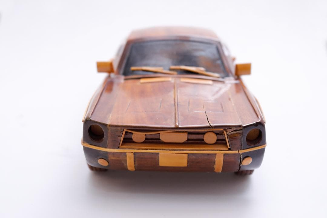 木製モデルカー　1967 フォード マスタング GTA ファストバック