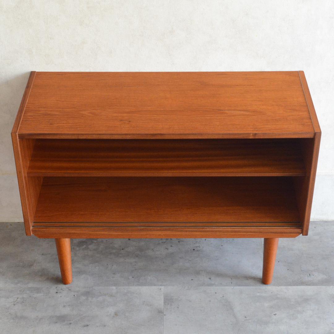 デンマーク 北欧ヴィンテージ チーク ガラスキャビネット 北欧家具 ショーケース