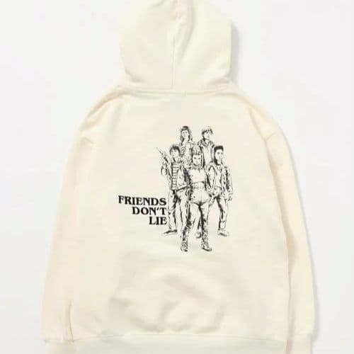 STRANGER THINGS コラボグラフィックパーカー　オフホワイト