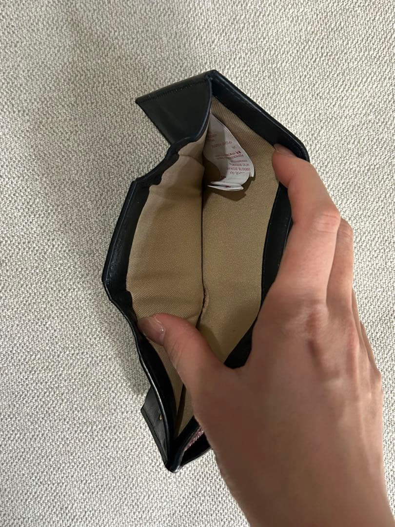 MARNI レザー製三つ折り財布 バーガンディ