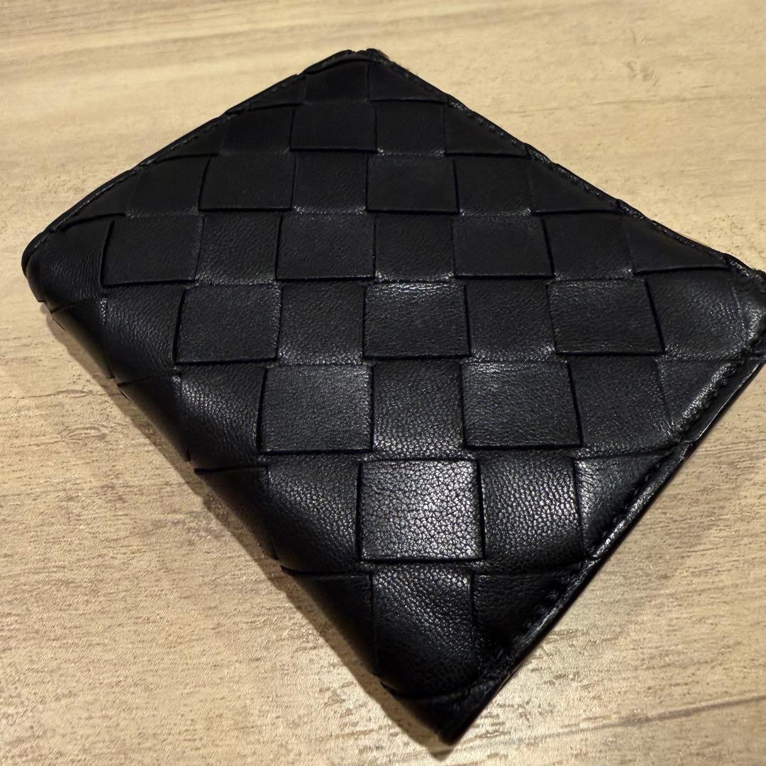 ボッテガヴェネタ BOTTEGAVENETA 財布 二つ折りブラック