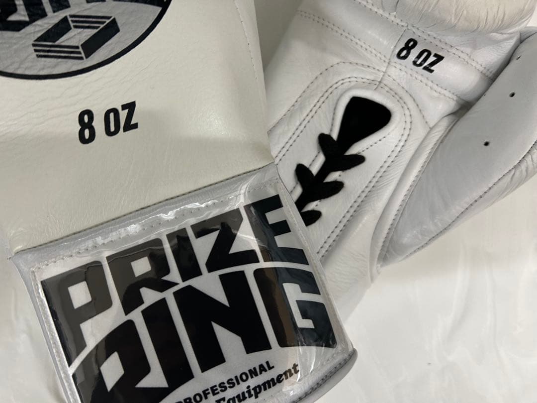 プライズリング　ボクシンググローブ　本革製　プロ試合用8oz