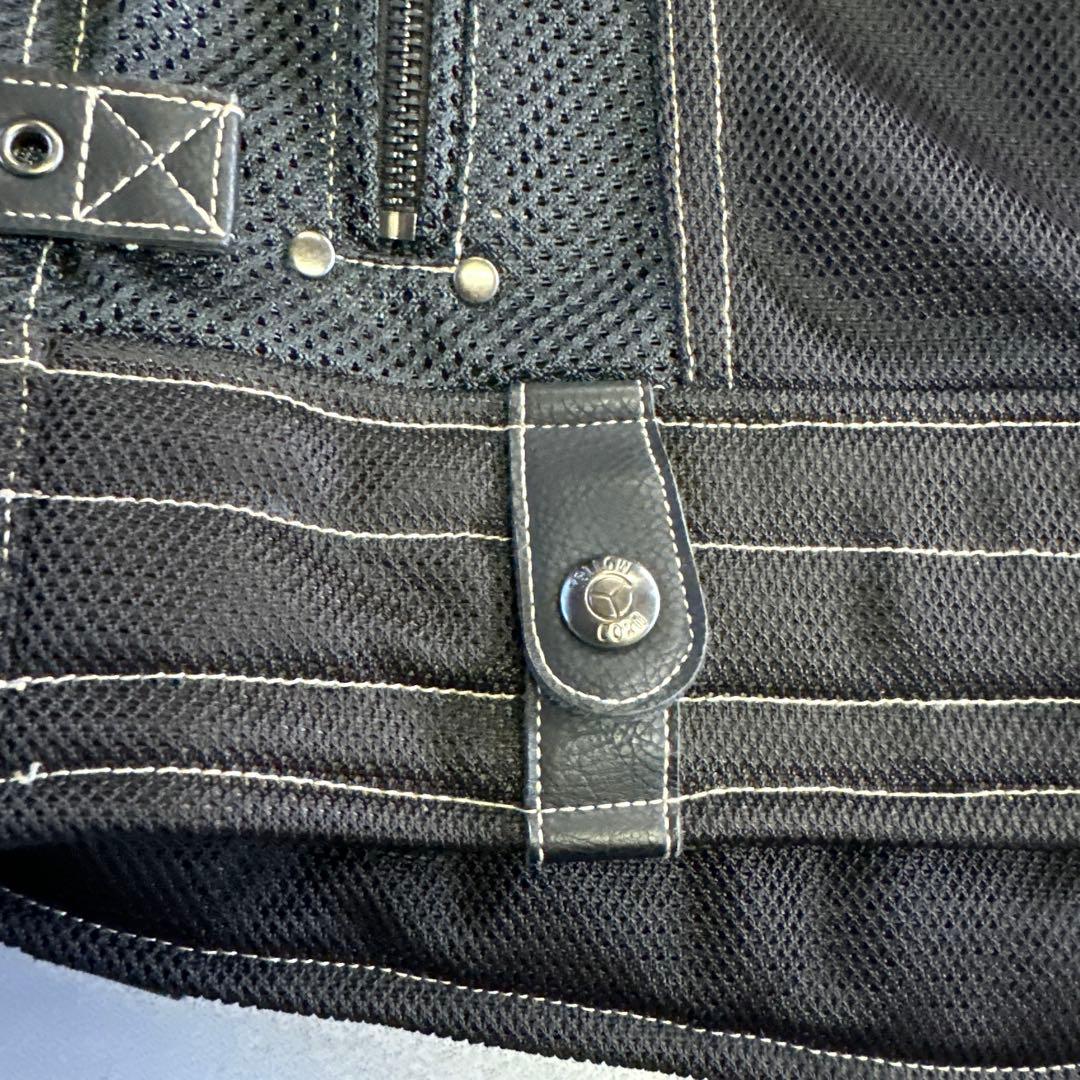 【良品】イエローコーン　YeLLOW CORN　メッシュジャケット LL 黒刺繍