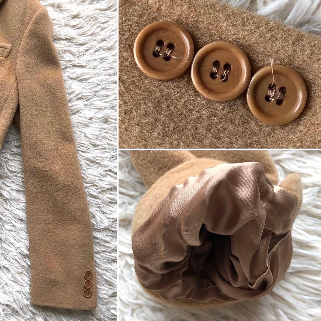 【美品 カシミヤ混 XL】マックスマーラ　ロングコート　キャメル　イタリア製