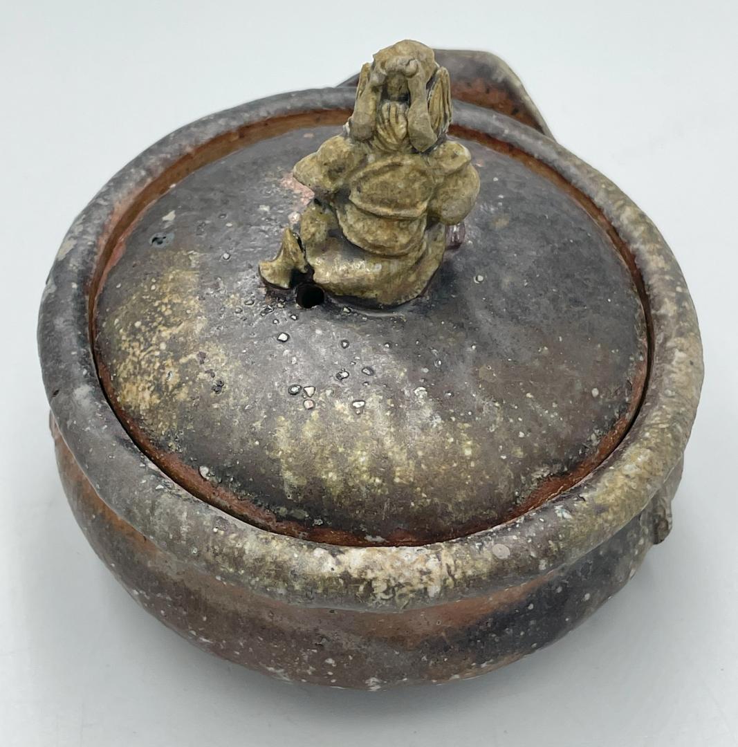 備前焼　鐘馗様　獅子　宝瓶