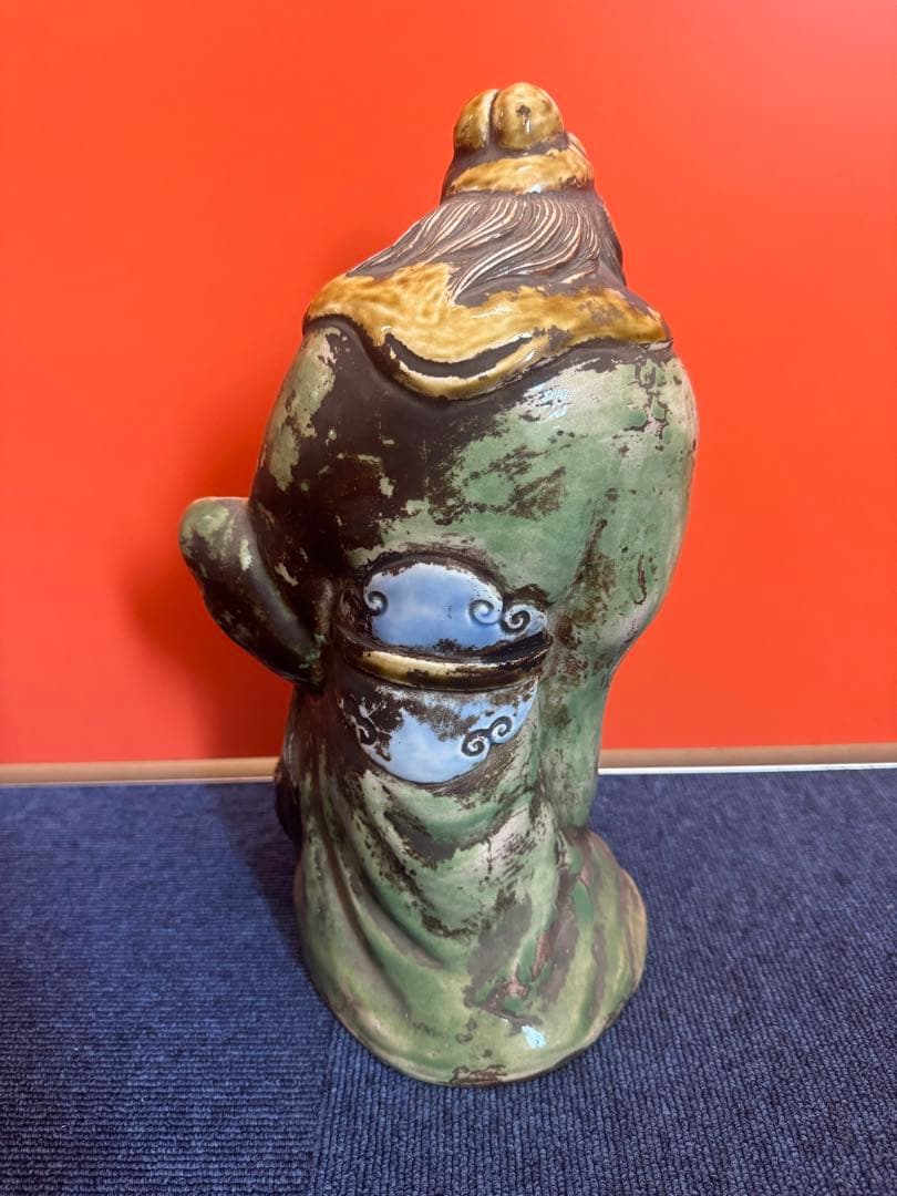 1890  時代物 人物 鍾馗 小鬼 怪獸 古美術 置物