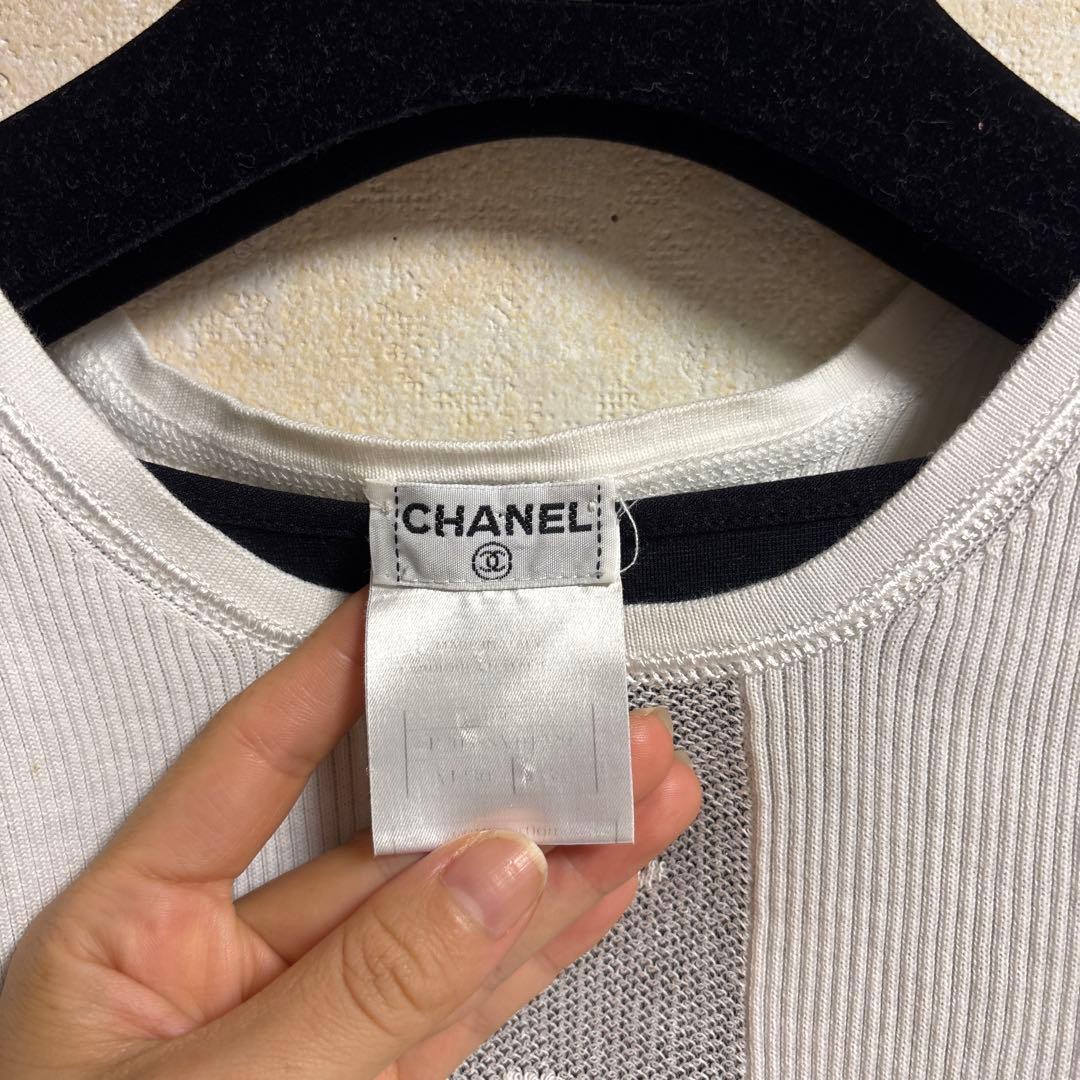 激レア CHANEL ホワイト タンクトップ