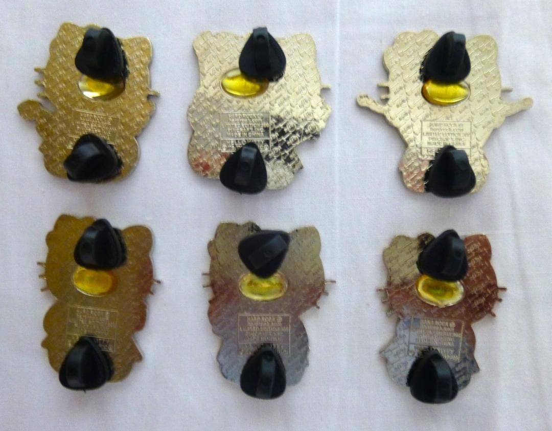 ハードロックカフェ キティ バンドピン 6個セット KITTY BAND PIN