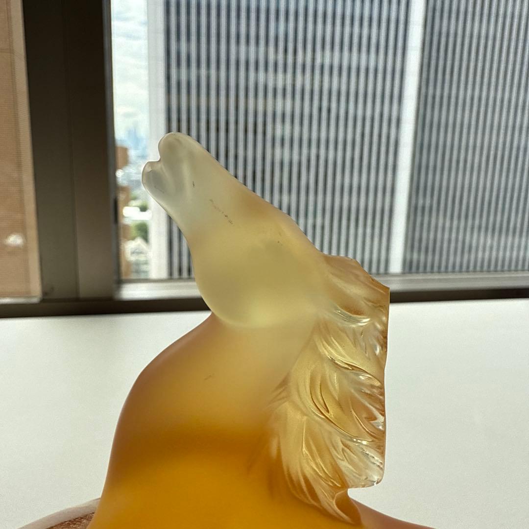 LALIQUE 馬のガラス彫刻