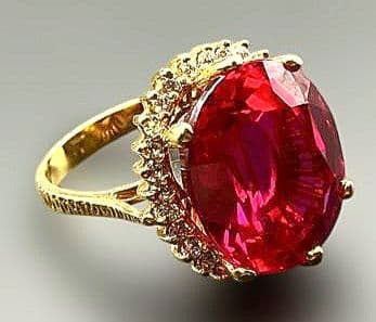 マーフィーアフガニスタン産天然レッドトルマリン23.7CTSV925 指輪