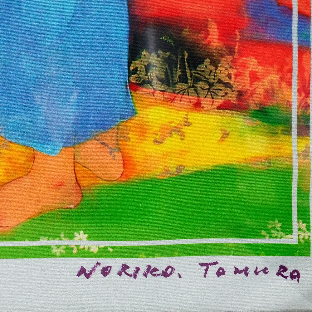 田村能里子 ファンケル銀座展示作 シルクプリント 女神の壁画 額付