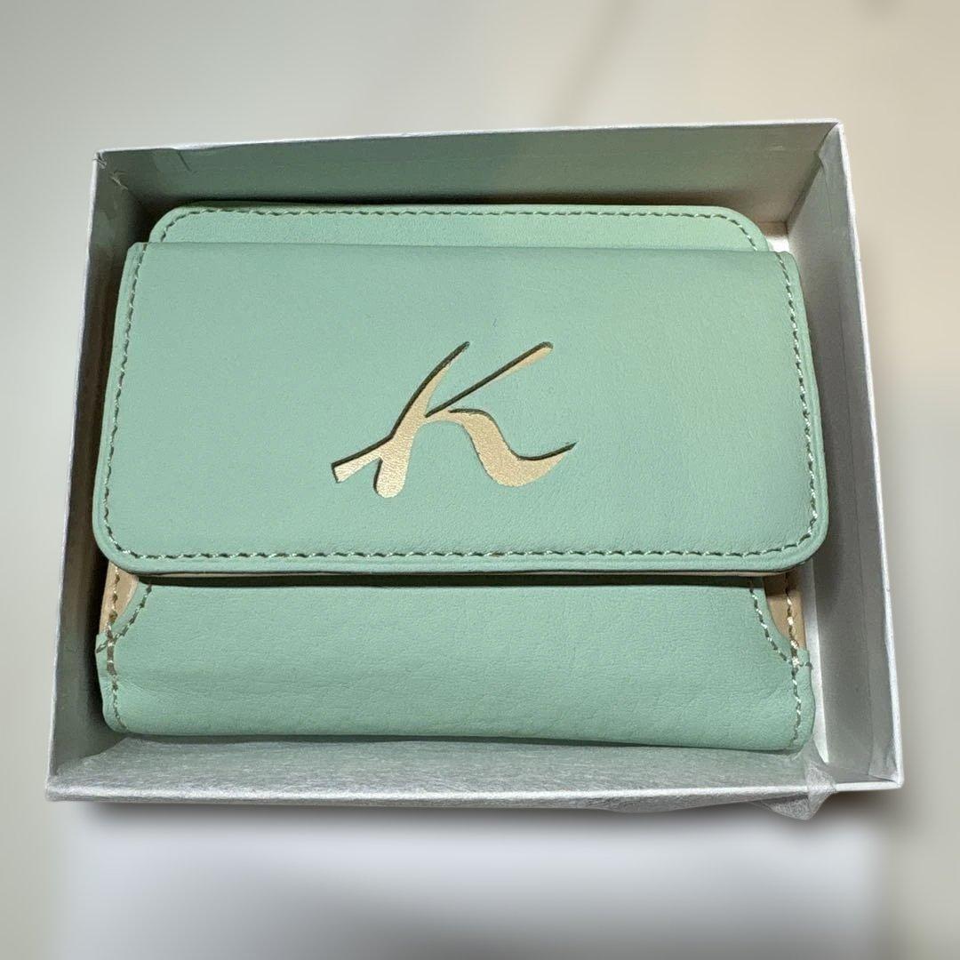 未使用 kitamura 二つ折り財布 ウォレット　財布　キタムラ　グリーン